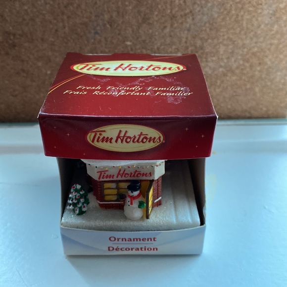 Tim Hortons Cofee House Christmas Ornament Snowman with Red Cord - Picture 7 of 8